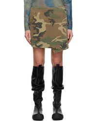Song For The Mute - Camouflage Miniskirt - Lyst