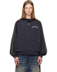 Palm Angels - Curved Logo Vintage Windbreaker Track Jacket - Lyst