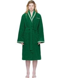 Versace - Cotton-Terry Jacquard Bathrobe - Lyst
