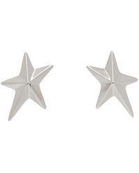 Mugler - Silver Mini Star Earrings - Lyst