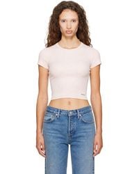 Sporty & Rich - Signature Logo Ribbed Baby T-Shirt - Lyst