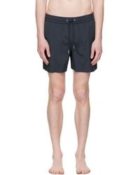 Maison Kitsuné - Maillot De Bain Bleu Marine À Logo Flash Fox - Lyst