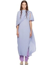 Issey Miyake - Wrapped Pleats Maxi Dress - Lyst