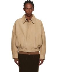 Nour Hammour - Dalma Relaxed Nubuck Suede Jacket - Lyst