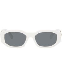 Versace - White Medusa biggie Sunglasses - Lyst