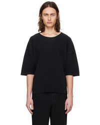 Homme Plissé Issey Miyake - T-shirt monthly color march noir - Lyst