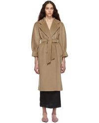 Max Mara Tan Madame Coat - Natural
