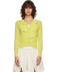 Simone Rocha - Turbo Embellished Relaxed Cashmere Cardigan - Lyst