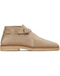 Lemaire - Buckle Slip On Desert Boots - Lyst