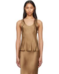 Anine Bing - Débardeur Lea Brun Clair - Lyst