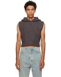 Rick Owens - Tower Cropped Hooded Tank Top - Lyst