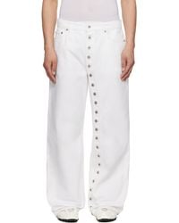 Jean Paul Gaultier - Off- 'The Buttoned Denim' Jeans - Lyst