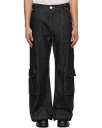 NULLUS - Whale Fin Snap-On Denim Cargo Pants - Lyst