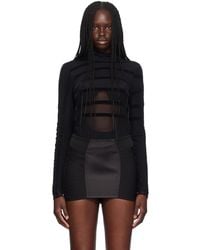 Jean Paul Gaultier - 'The Striped Flocked' Bodysuit - Lyst