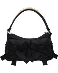 Simone Rocha - ブラック Beaded Utility Bow ポシェット バッグ - Lyst