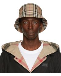 Burberry - Vintage Check Bucket Hat - Lyst