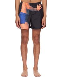 JW Anderson - Black Printed Swim Shorts - Lyst