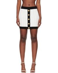 Balmain - Pointelle Miniskirt - Lyst