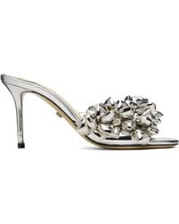 Mach & Mach - Puffy Heart Mirror Leather Mules - Lyst