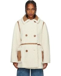 Stand Studio - Off-white Chloe Faux-shearling Jacket - Lyst