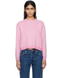 A.P.C. - . Pink Daisy Sweater - Lyst