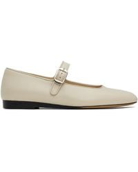 Le Monde Beryl - Off- Leather Mary Jane Ballerina Flats - Lyst