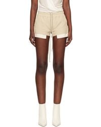 Rick Owens - Fog Boxer Leather Shorts - Lyst