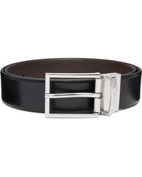 BOSS - Two-Texture Leather Reversible Belt - Lyst