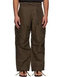 Sacai - Khaki Treated Nylon Twill Cargo Pants - Lyst