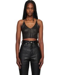 Rick Owens - Temple Stretch Lamb Leather Top - Lyst