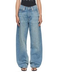 Alexander Wang - Crystal Hotfix Belt Loop Mid-Rise Relaxed Jeans - Lyst