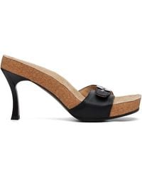 Balenciaga - Scholl Edition Calfskin Heeled Sandals - Lyst