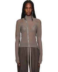 Rick Owens - Taupe Temple Combo Gary Jacket - Lyst