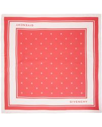 Givenchy - Pink Plumetis Print Square Scarf - Lyst
