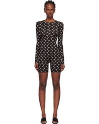 Marine Serre - Recycled Moon Jersey Short Catsuit - Lyst