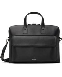 Paul Smith - Straw-Grain Embossed Leather Folio Briefcase - Lyst