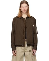 Sacai - Suiting & Nylon Twill Bomber Jacket - Lyst