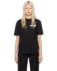 Jacquemus - T-shirt 'le t-shirt gros grain' noir - les classiques - Lyst