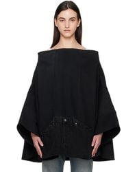 Bless - Nº73 Sweaterponcho Vintage Denim Jacket - Lyst