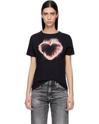 R13 - Flaming Heart Boy T-Shirt - Lyst