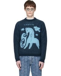 Lanvin - Lunar Year Jacquard Mohair Sweater - Lyst
