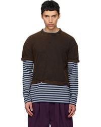 we11done - Layered Stripe Long-Sleeve T-Shirt - Lyst