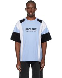 Martine Rose - Blue Paneled T-shirt - Lyst