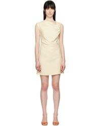 MSGM - Off- Twisted Minidress - Lyst