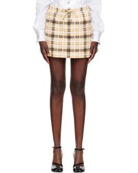Vivienne Westwood - Tan Cheerleader Miniskirt - Lyst
