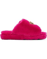 Versace - Pink 'la Medusa' Slippers - Lyst