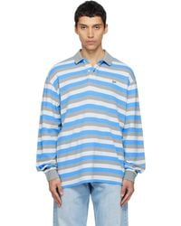 ERL - Striped Long Sleeve Polo - Lyst