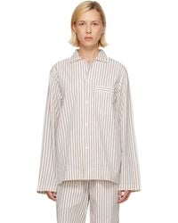 Tekla - Off- & Poplin Long-Sleeved Pyjama Shirt - Lyst