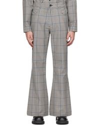 Marni - Pantalon gris à carreaux - Lyst