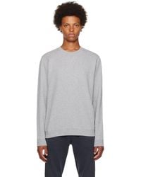 Sunspel - Grey V-stitch Sweatshirt - Lyst
